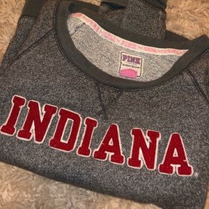 Indiana VS PINK crew sweater